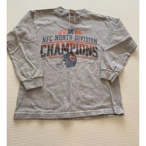 NFL Boys Size Medium 10 12 Gray Long Sleeve Gray Tshirt Tee 2006 NFL Natrional C